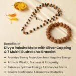 Divya Raksha Combo - Rudraksha karungali ( Govt. Certified)Mala with Free 7 Mukhi Rudraksha Bracelet - Image 10