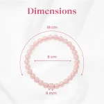 Garnet Anklet with FREE Rose Quartz 6mm Bracelet - Image 4
