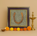 Ghode Ki Naal on Raw Pyrite Frame
