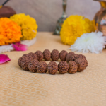 Divya Raksha Combo - Rudraksha karungali ( Govt. Certified)Mala with Free 7 Mukhi Rudraksha Bracelet - Image 7