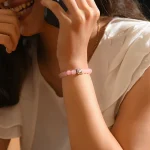 Pyrite Anklet with FREE Rose Quartz Bracelet - Image 3