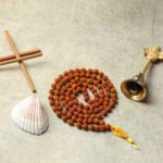 5 Mukhi Rudraksha Mala - 7mm, 108+1 beads - Image 6