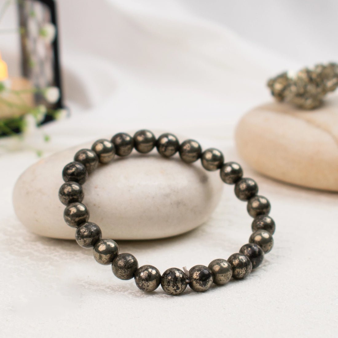1_3_10 Raw Pyrite Bracelet - Image 1