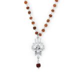 OM Shiva Trishool Rudraksha Necklace 54 Beads The Shiva Aura • Authentic - Image 2